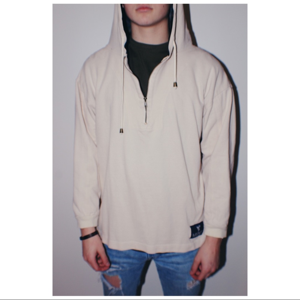 Men’s Cream Half-zip